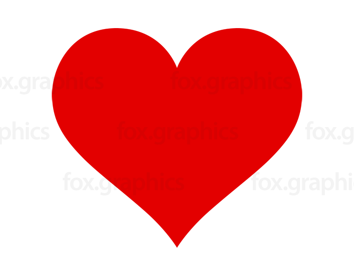 720x540 Red Heart Vector Shape