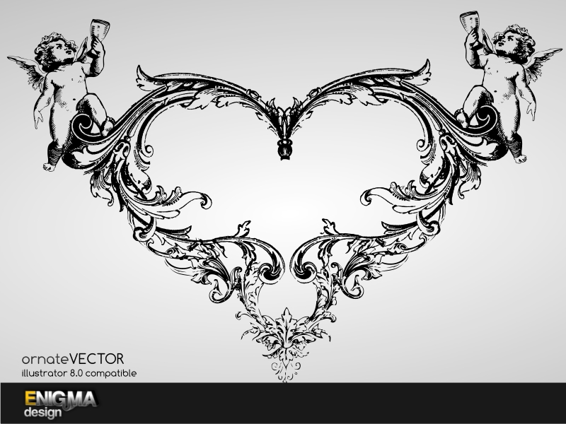800x600 Ornate Heart