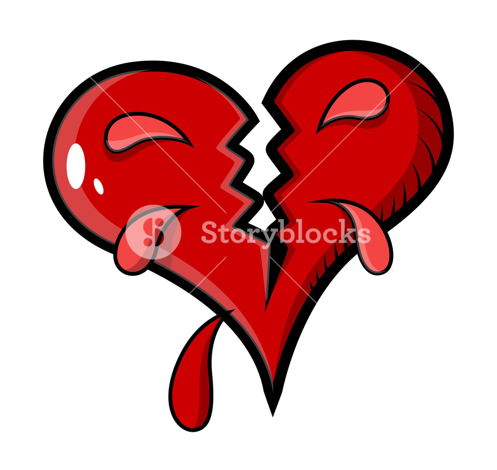 Broken Heart Vector Illustration Royalty Free Stock Image 1000x947 Broken Heart Vector Illustration Royalty Free Stock Image