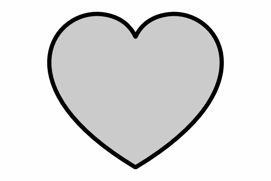 920x615 Grey Heart Vector Art, Transparent Png Download For Free