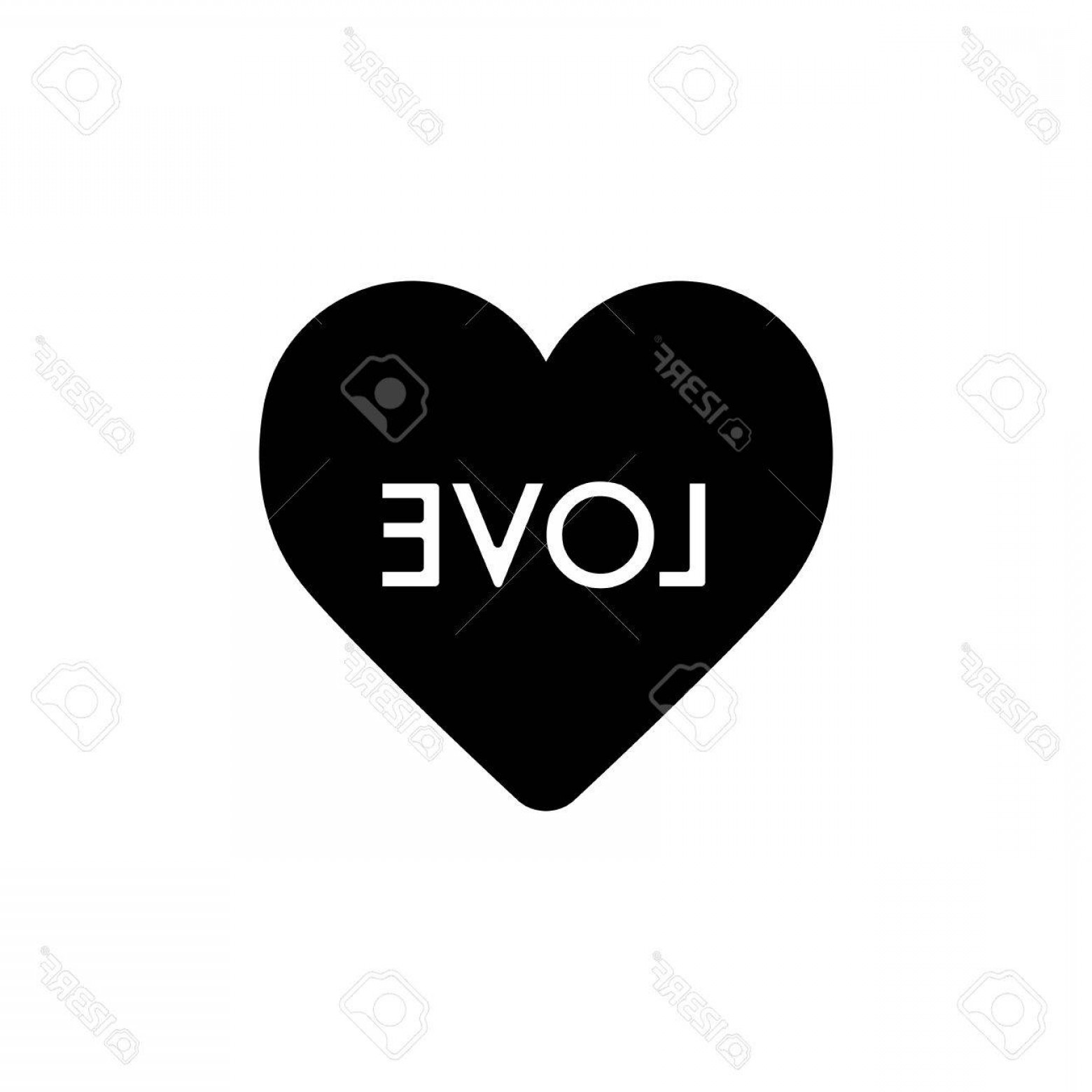 1560x1560 Photostock Vector Heart Vector Icon Black And White Love