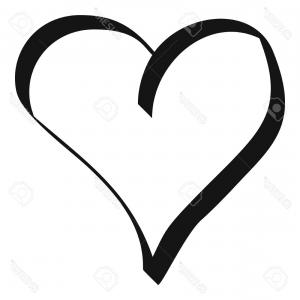 300x300 Black Heart Icon On White Background Black Heart Vector Newwaysys