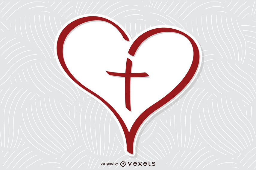 855x570 Cross Heart Vector