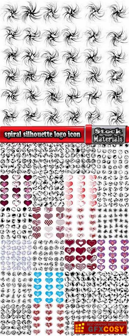 450x1169 Heart Vector Image Spiral Silhouette Logo Icon Blob Free