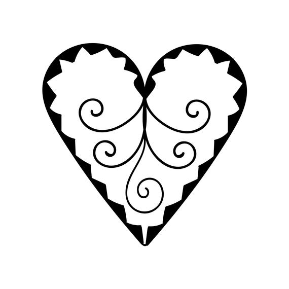 570x570 Native Heart Design Wedding Heart Vector Heart Clipart Etsy