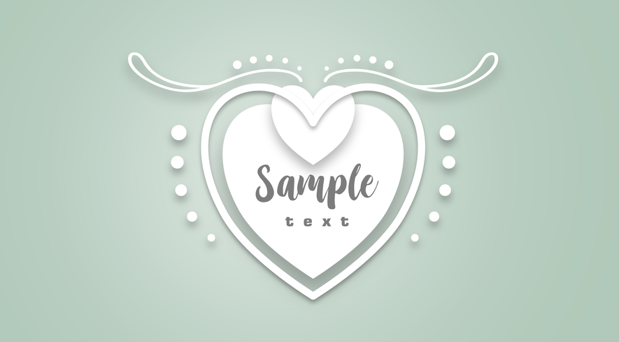 885x490 The White Heart Vector Illustration