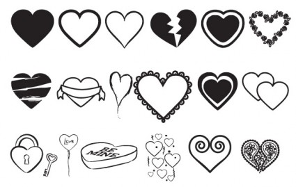 425x269 Hearts Vectors Mix Vector Heart Free Vector Free Download
