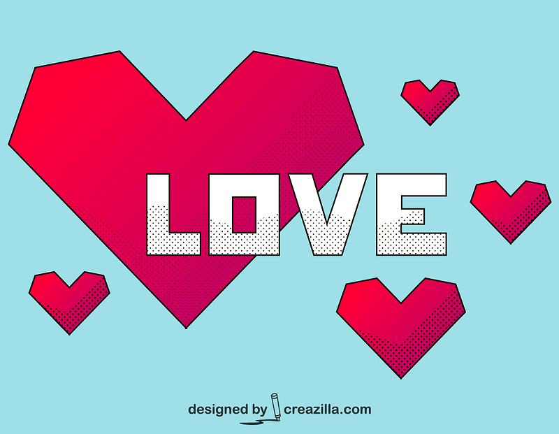 800x621 Love Heart Vector Free Download Creazilla