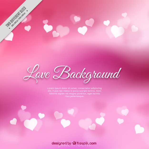 626x626 Blurred Pink Background With Hearts Vector Free Download