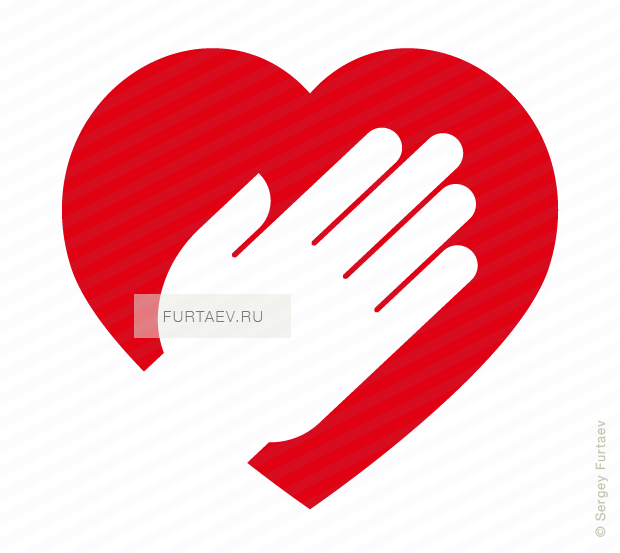 620x553 Hand On Heart Vector Icon