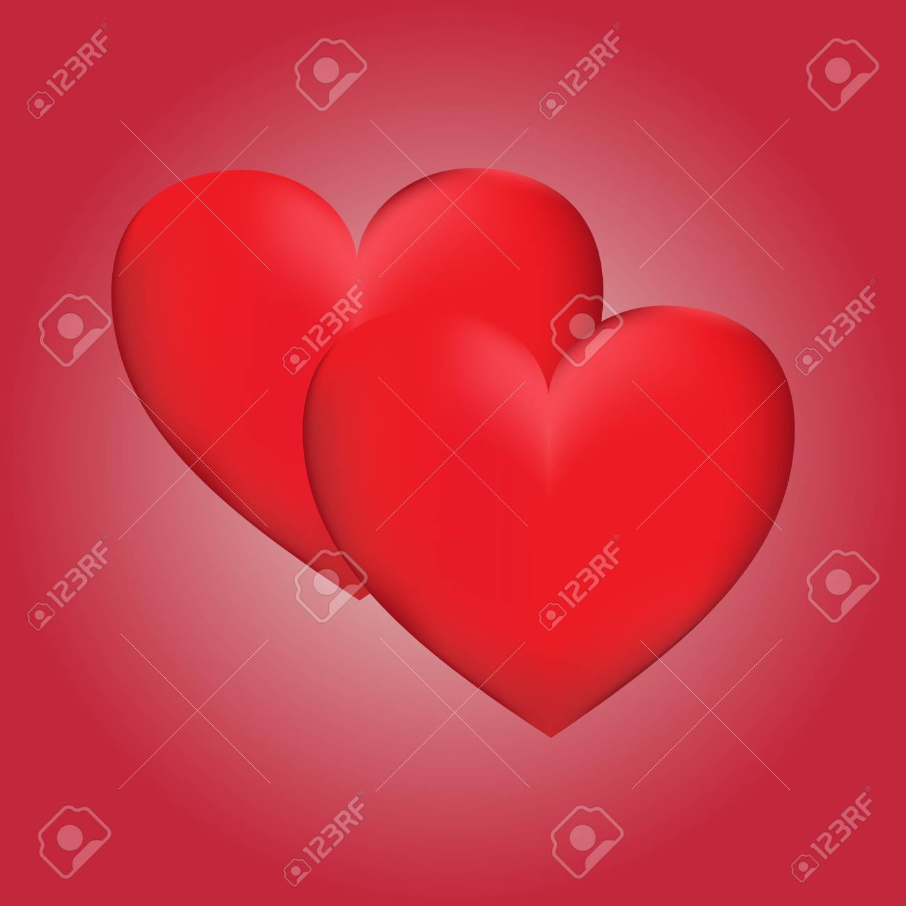 1300x1300 Love Hearts Vector Romantic Valentine Day Wallpaper