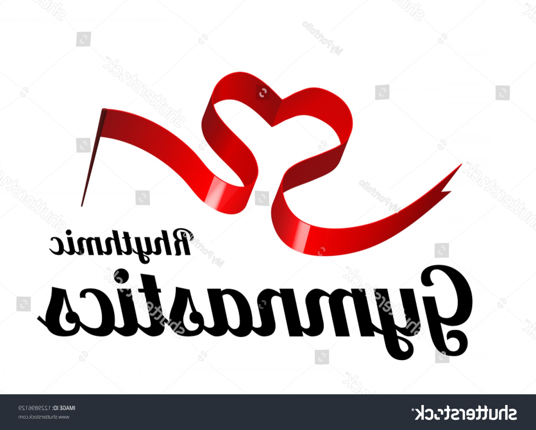 1800x1444 Ribbon Rhythmic Gymnastics Shape Heart Vector Wallkeeper