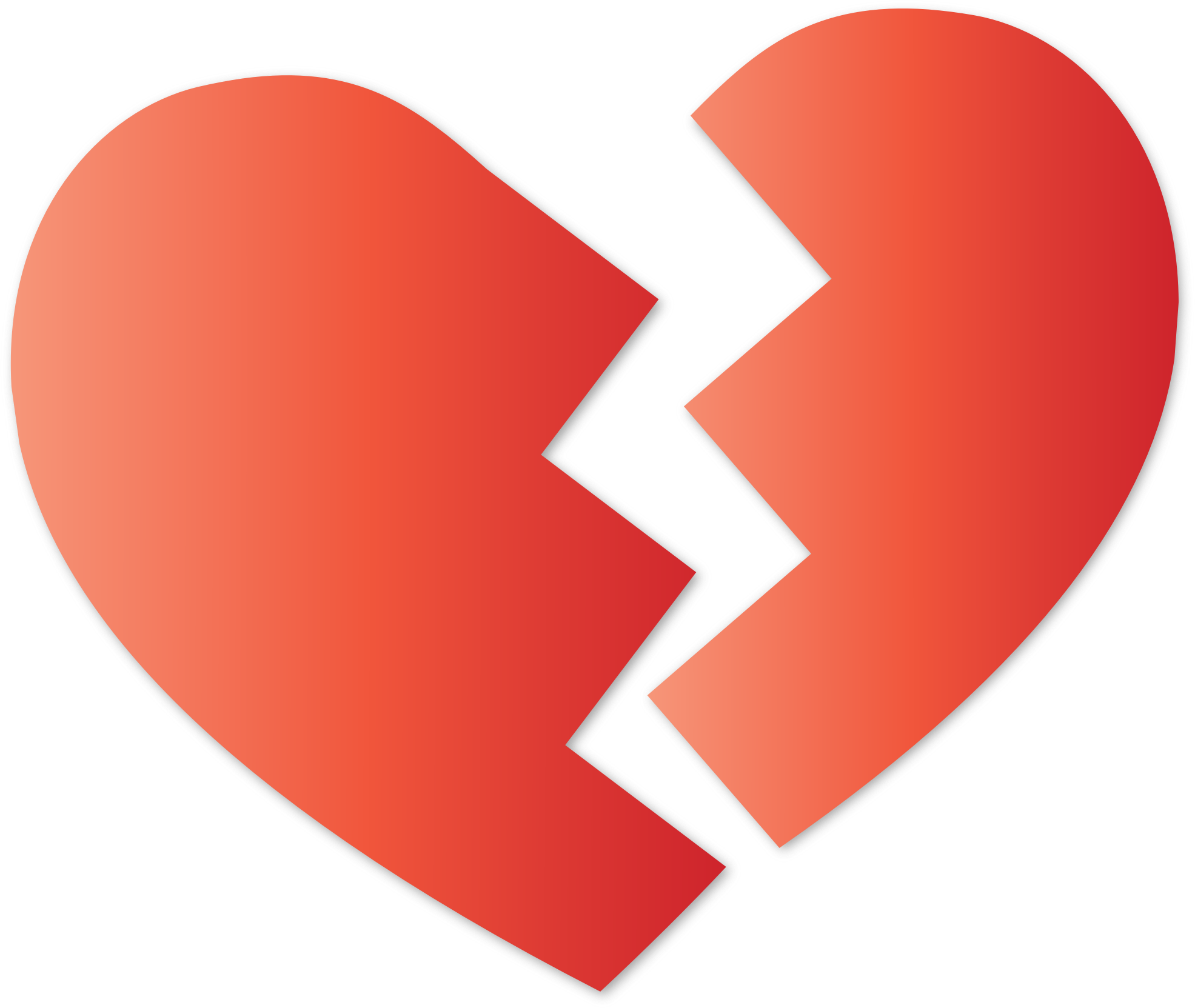 1971x1663 Broken Heart Vector Clipart Image