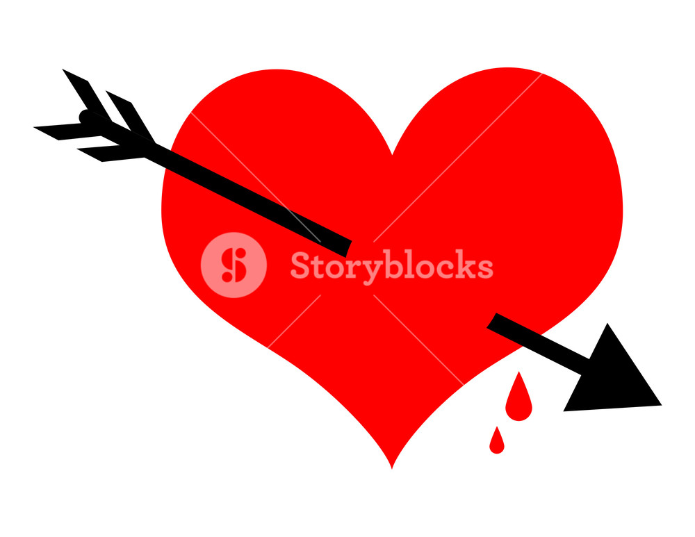 Heart Arrow Vector Shape Royalty Free Stock Image 1000x773 Heart Arrow Vector Shape Royalty Free Stock Image