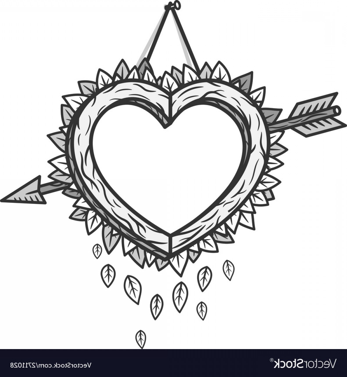 Heart Wooden Frame With Arrow Vector Geekchicpro 1194x1296 Heart Wooden Frame With Arrow Vector Geekchicpro