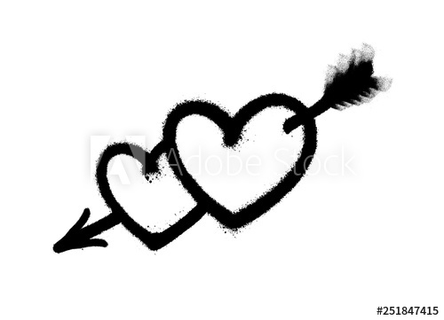 Sprayed Heart Pierced 500x361 Sprayed Heart Pierced