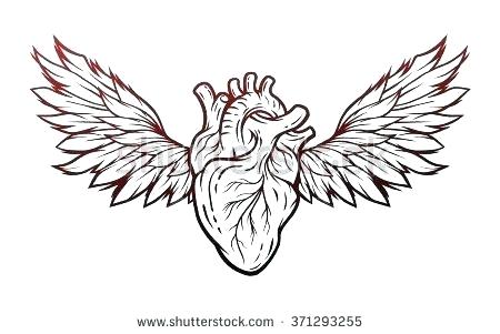 450x301 How Do You Draw A Heart With Wings