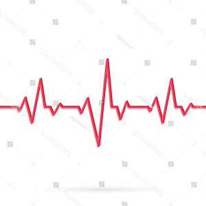300x300 Heartbeat Line Vector Illustration Red Heart Createmepink