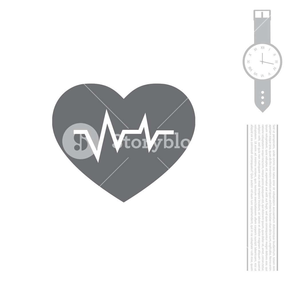 1000x1000 Heartbeat Vector Icon Royalty Free Stock Image