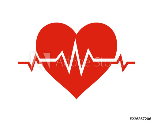 500x400 Care Heartbeat Sign Symbol Icon Logo Vector