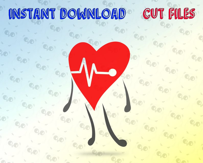 794x635 Heartbeat Love Heartbeat Vector Heart Cricut Etsy