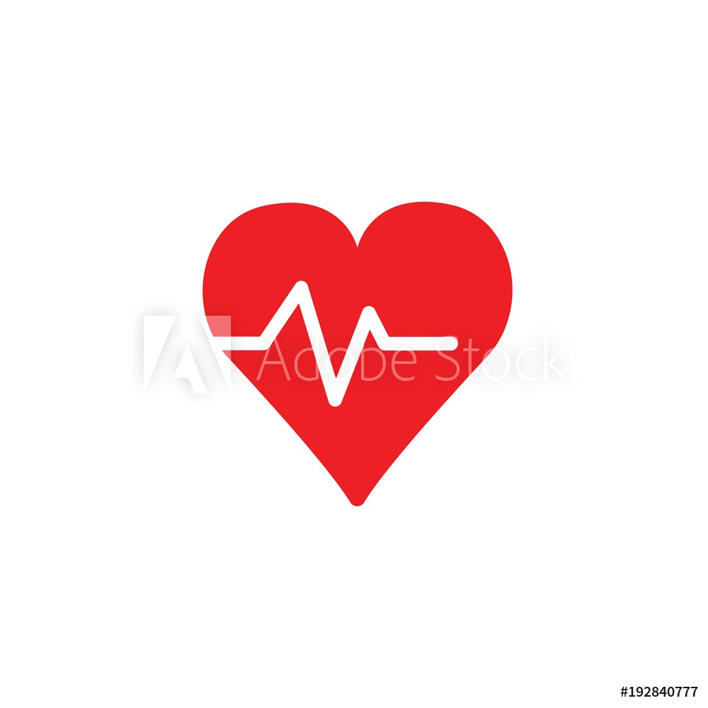 1000x1000 Photo Art Print Heartbeat Vector Icon Europosters