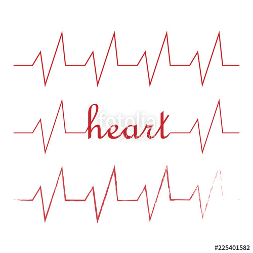 Red Heart Icon With Sign Heartbeat Vector Illustration Heart 500x500 Red Heart Icon With Sign Heartbeat Vector Illustration Heart