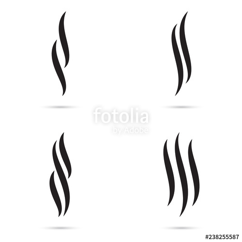 500x500 Aroma Icon Set Smell And Heat Vector Sign Isolate On A White