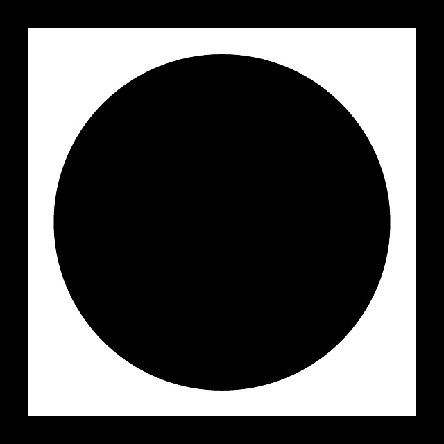 640x640 Tumble Dry No Heat Vector Symbol