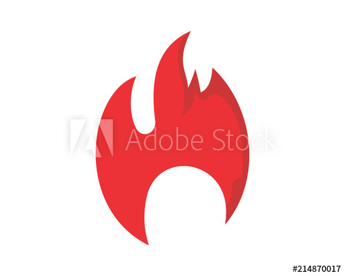500x400 Burning Fire Flame Flare Bonfire Heat Image Vector Icon Logo
