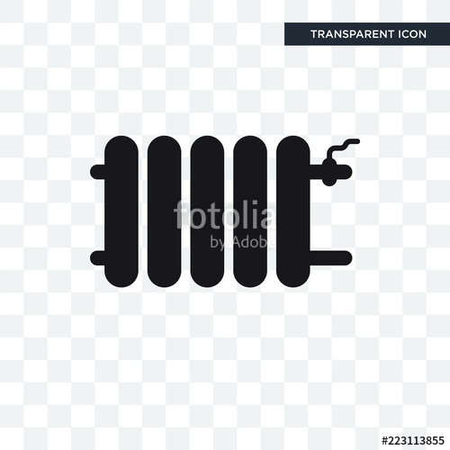 500x500 Heater Vector Icon Isolated On Transparent Background, Heater Logo