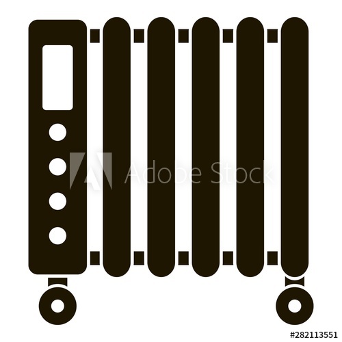 500x500 Home Heater Icon Simple Illustration Of Home Heater Vector Icon