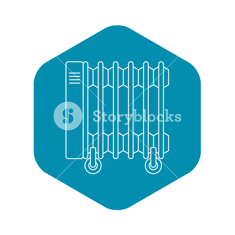 1000x1000 Electric Oil Heater Icon Outline Illustration Of Electric Oil