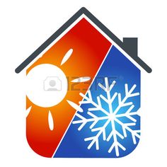 Heating And Cooling Logo Vector