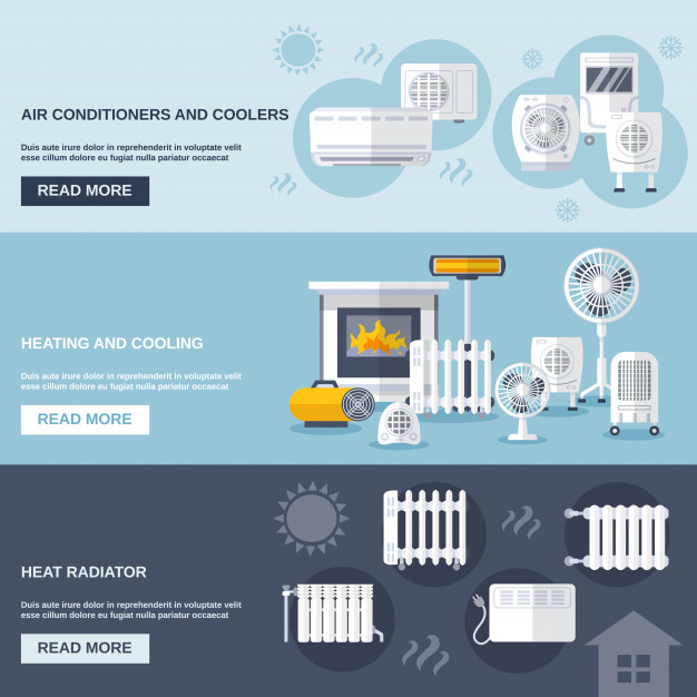626x626 Heating And Cooling Banner Vector Free Download