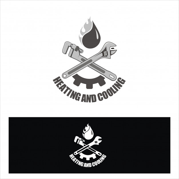 626x626 Heating And Cooling Logo Temp Vector Premium Download