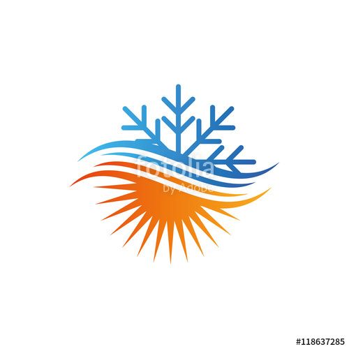 500x500 Air Conditioning Logo Symbol Stock Logos Logos, Vector