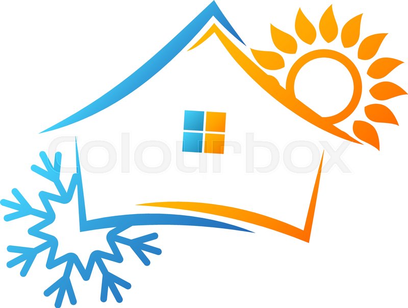 800x604 Air, Conditioning, Climate, House, Stock Vector Colourbox