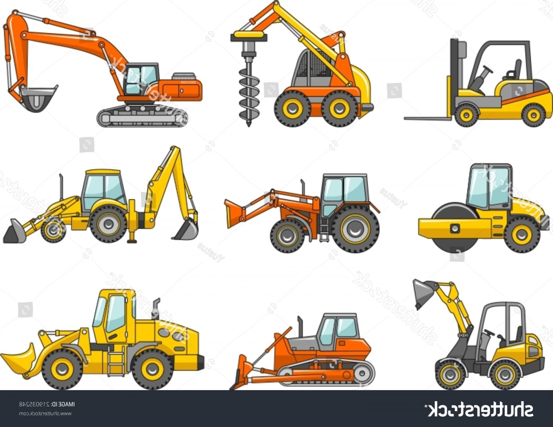 Heavy Equipment Vector At Vectorified.com | Collection Of Heavy ...