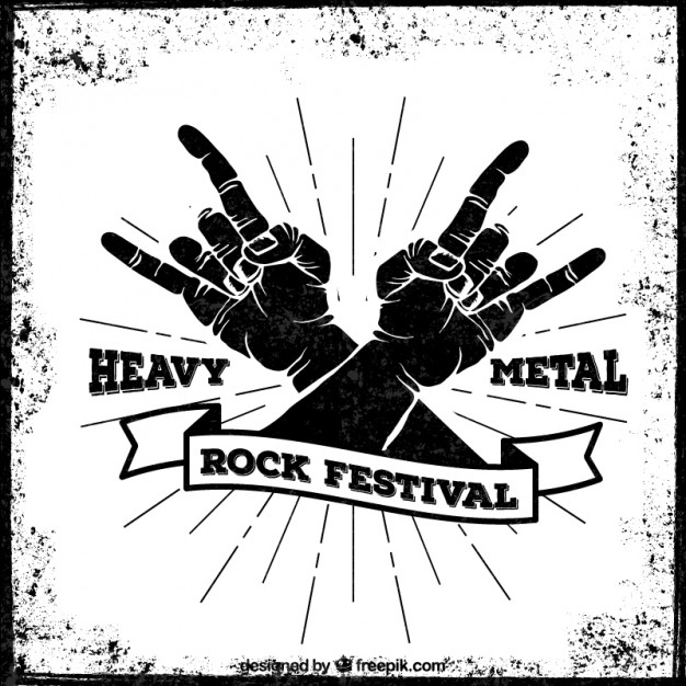 626x626 Heavy Metal Festival Poster Vector Free Download
