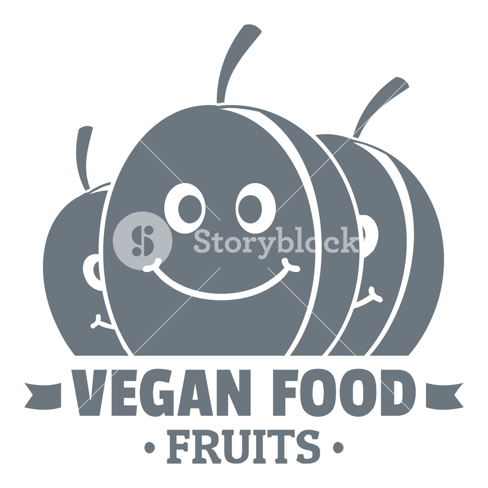1000x1000 Vegan Food Logo Vintage Illustration Of Vegan Food Vector Logo