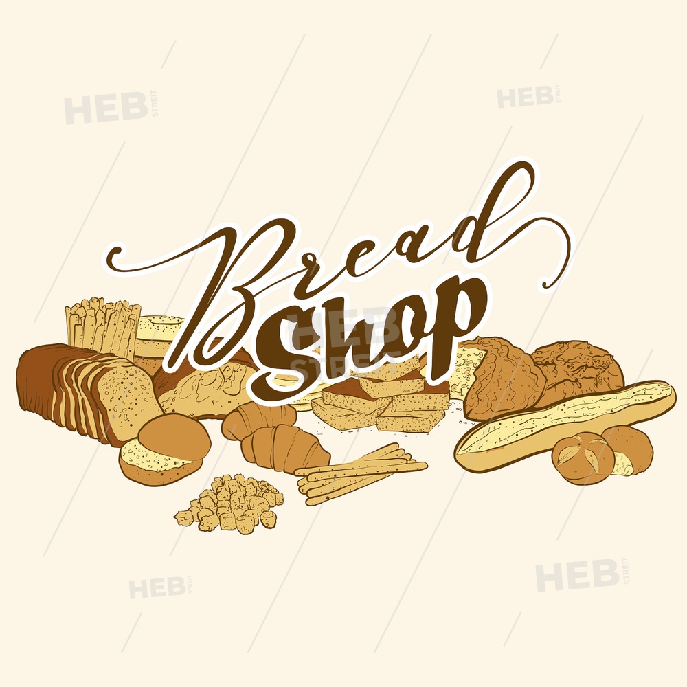 1000x1000 Bread Shop Logo Hebstreits Sketches