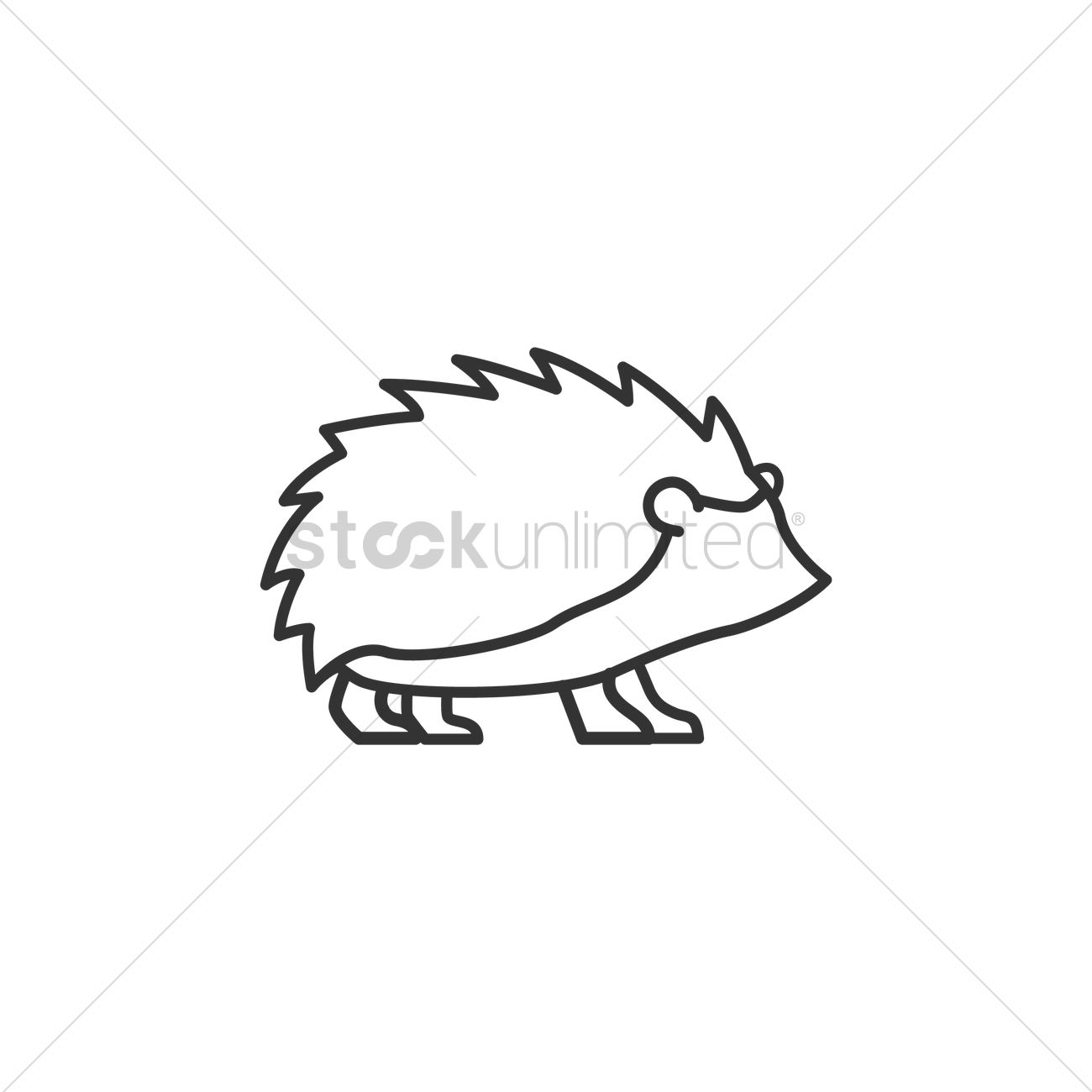 Hedgehog Vector Image 1300x1300 Hedgehog Vector Image
