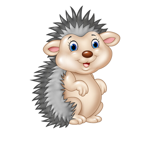 Hedgehog Cartoon Cute Vector Free Download 500x468 Hedgehog Cartoon Cute Vector Free Download