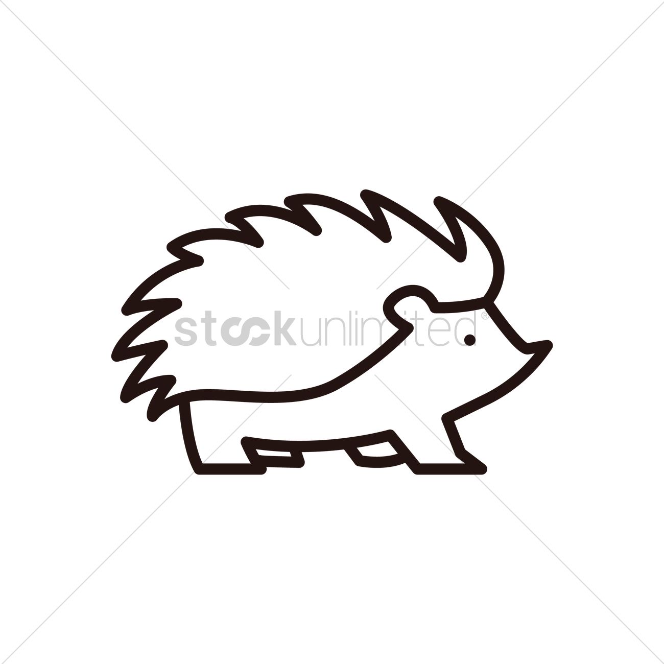 Hedgehog Icon Vector Image 1300x1300 Hedgehog Icon Vector Image