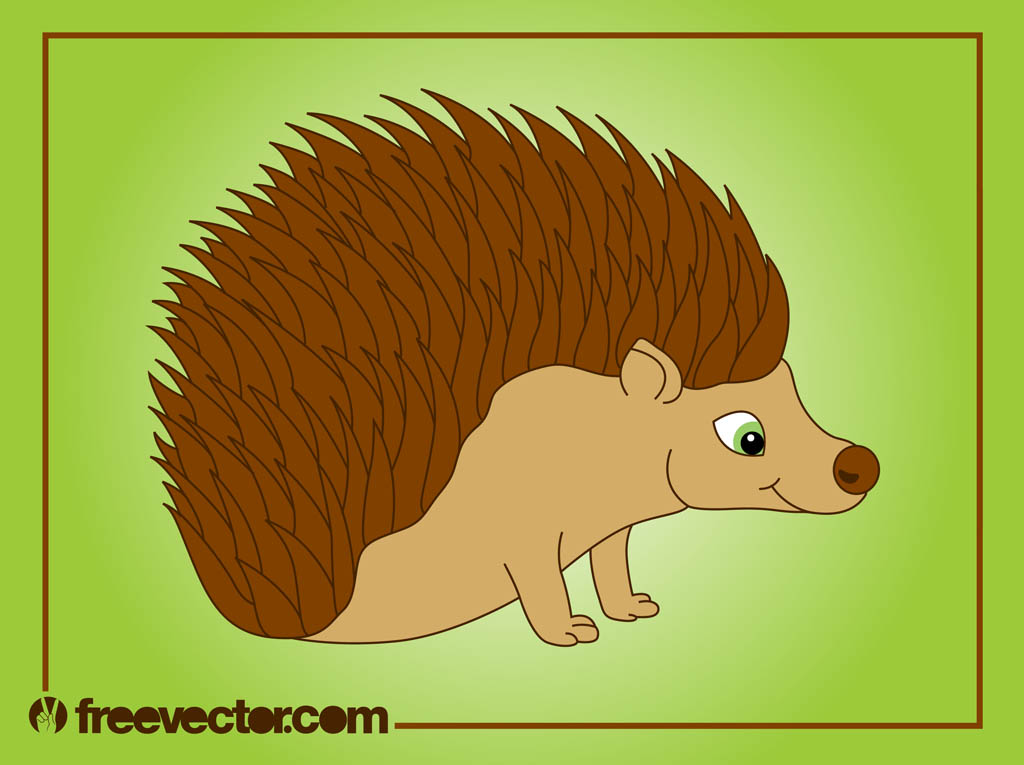 Cartoon Hedgehog Vector Art Graphics 1024x765 Cartoon Hedgehog Vector Art Graphics