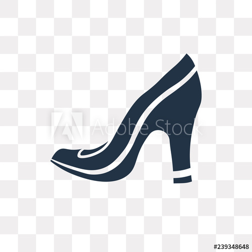 High Heels Vector Icon Isolated On Transparent Background, High 500x500 High Heels Vector Icon Isolated On Transparent Background, High