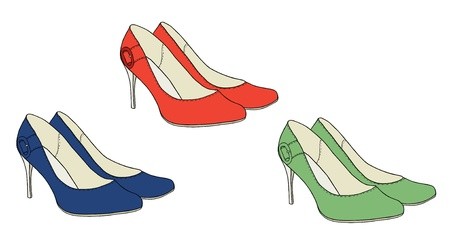 Bright Shoes With Heels Vector Royalty Free Vector Graphics 450x252 Bright Shoes With Heels Vector Royalty Free Vector Graphics