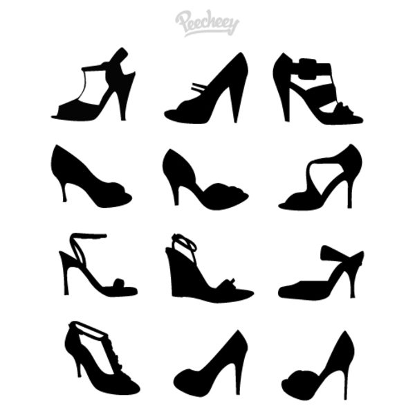 Heels Silhouettes Free Vector Free Vectors Ui Download 600x599 Heels Silhouettes Free Vector Free Vectors Ui Download