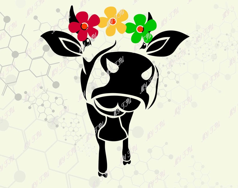 Floral Cow Heifer Flowers Dxf Png Printable Etsy 794x630 Floral Cow Heifer Flowers Dxf Png Printable Etsy
